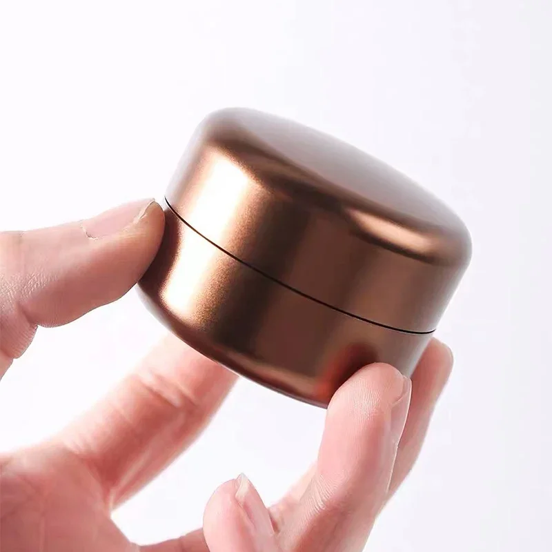 Tea Tin Box Mini Aluminum Alloy Tea Can Jar Metal Box Sugar Coffee Caddy Organizer Waterproof Moisturized Travel Portable Container tea tin box tea canister