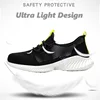 Lynjacye Summer Breathbale Air Mesh Steel Toe Work Shoes Breathable Working Shoes Women Man Safety Shoes Lightweight Shoes 3
