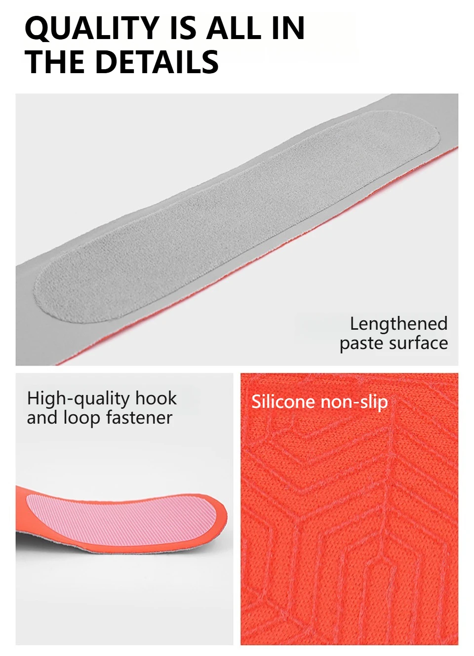 AOLIKES 1 Stück Patellasehnen-Stützband, Komfortabler Kniegelenkschutz für Laufen, Fitness, Ballspiele, Sport-Kniebandage ﻿ – Detail 16