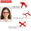 Henotin Unisex Reading Glasses Men Women Ultra-light Portable Anti-fatigue Presbyopia Eyeglass  Diopter Eyewear +1.0 1.5 2.0 3