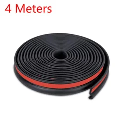 Universal 25mm Car Door Seal Strip for Noise Insulation and Dustproof Protection (4 Meters)