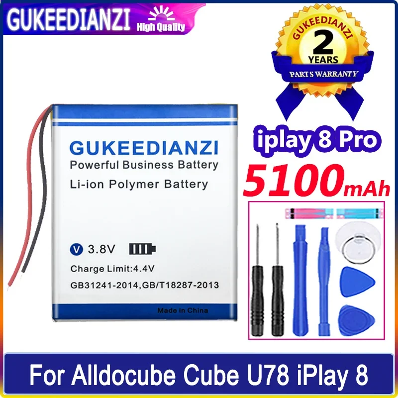 

GUKEEDIANZI Battery iplay8 Pro 5100mAh For Alldocube Cube U78 iPlay 8 Pro iPlay8 Tablet PC Bateria