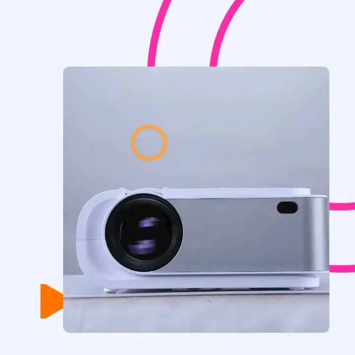 

4000 Lumens 3D Projector Mini Portable Mobile Small Led Pico Proyector Home Theater Projector