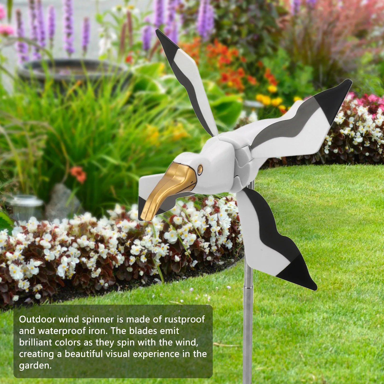 Garden Windmill Seagull Weatherproof for Patio