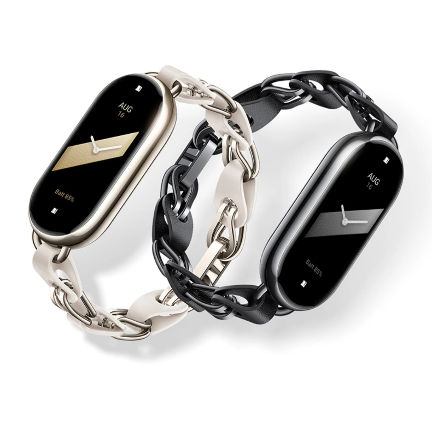 Oumida 2 Cinturini In Silicone Per Xiaomi Mi Band 8 - Morbidi, Traspiranti, Regolabili, Sostituzione, 255 Mm, Per Uomo/Donna