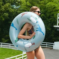 Dinosaur Inflatable Pool Floats for Adults,Summer Swiming Ring Beach Toys Pool Floaties for Kids,Inner Tubes for Floating 1