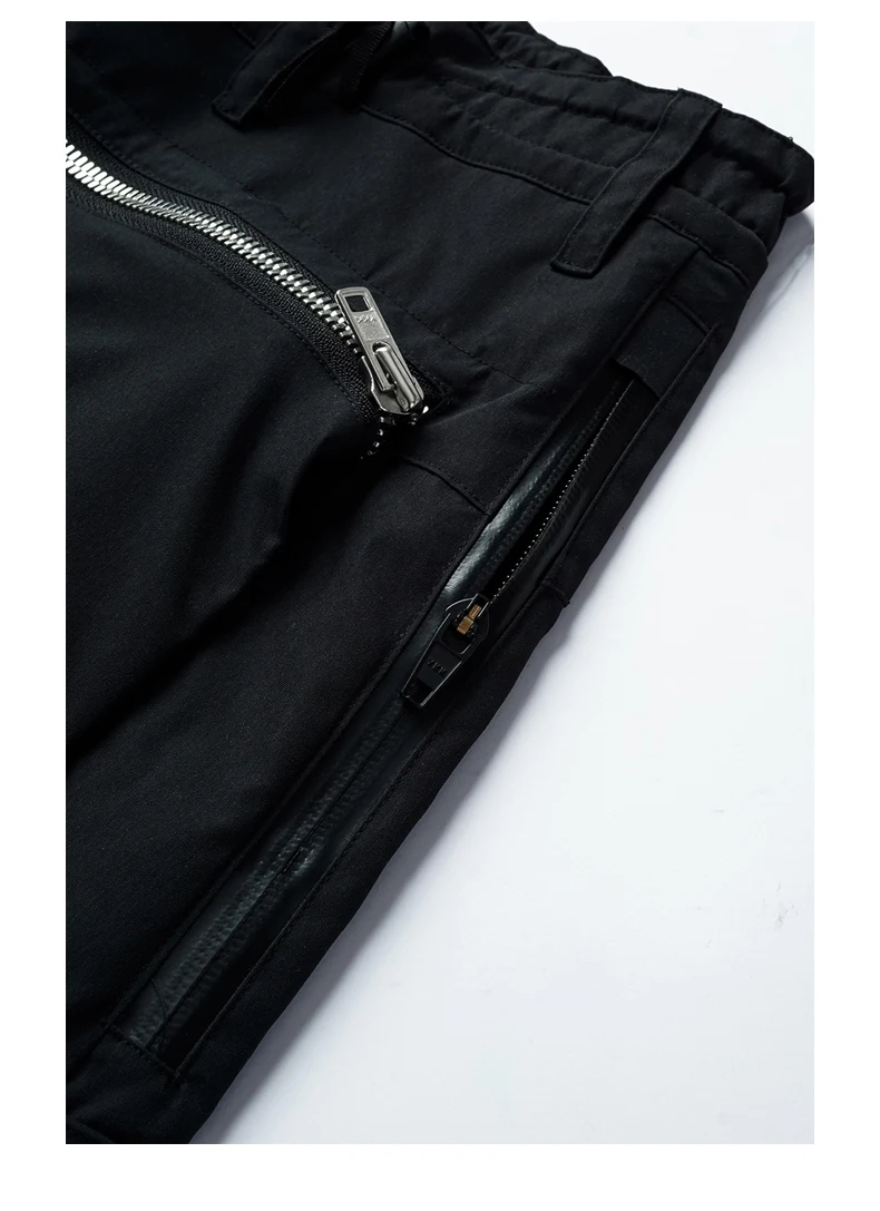 Ninja warning Cargo pants joggers ykk zippers drawcord waist adjustment multiple pockets dwr coating techwear