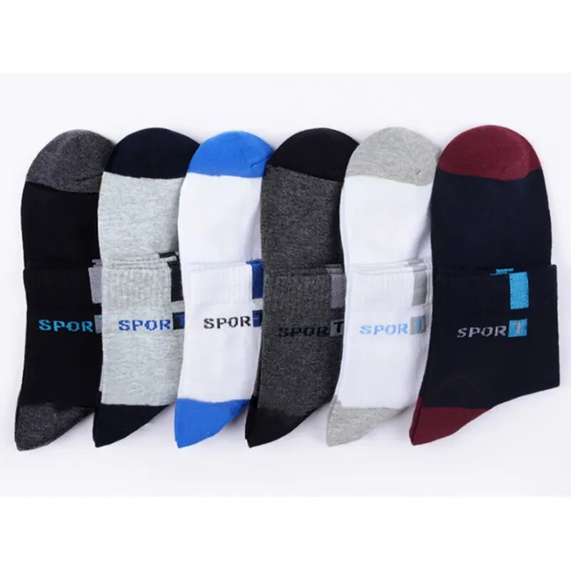 5 Pairs Men's Sports Socks Mid-tube Breathable