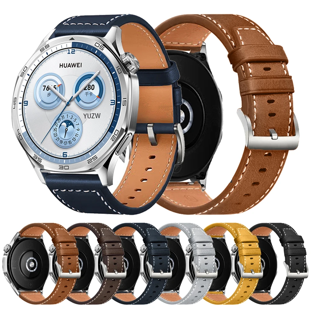 Premium Leather Watch Strap - 20mm & 22mm Replacement Bracelet Accessories