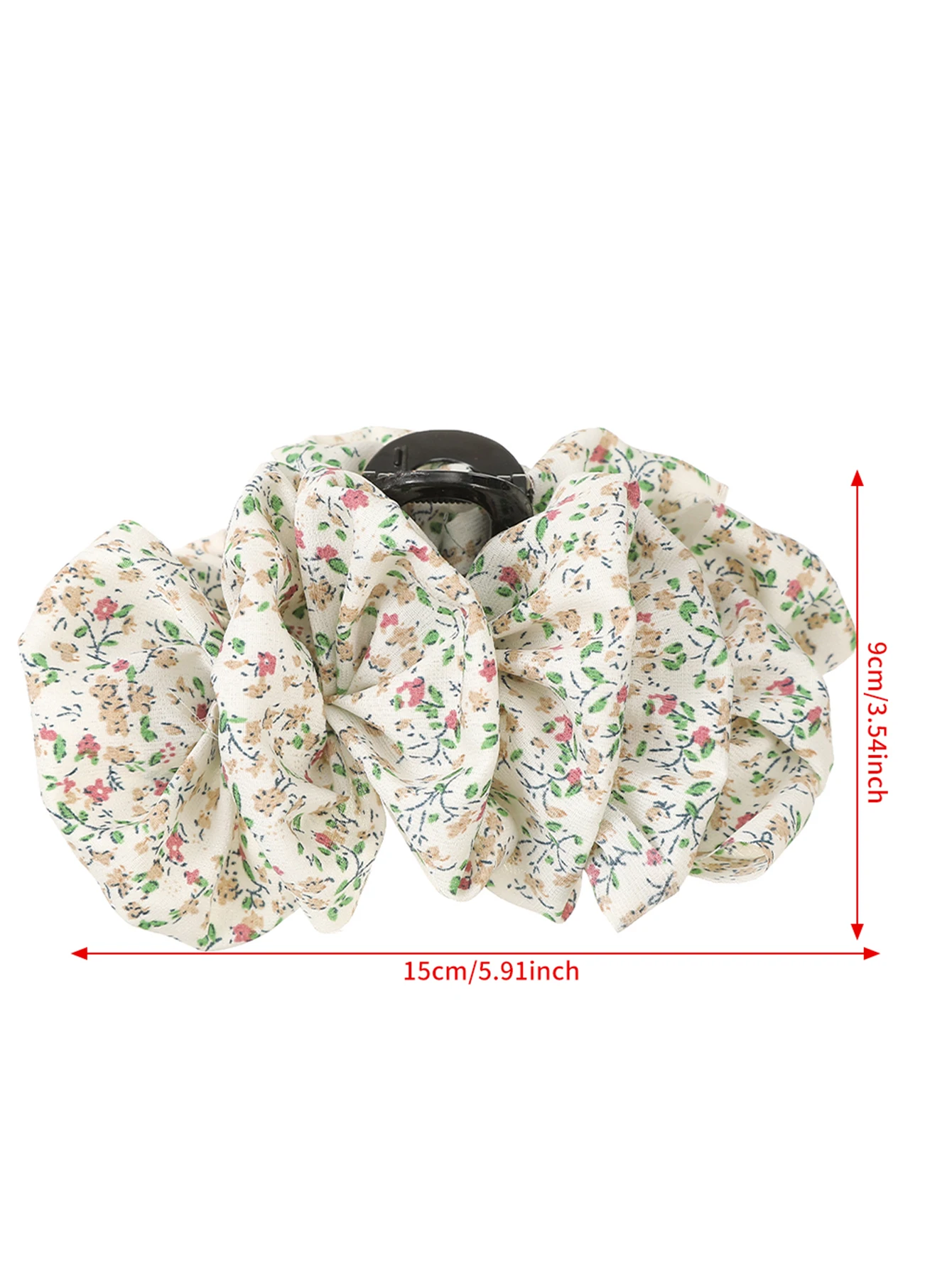 Floral Pleated Hair Claws Women Large Korean Hairpin Hair Crab Ladies Sweet Ponytail Headwear Hair Accessories Fashion Gift