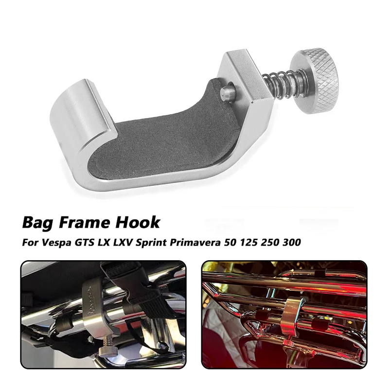 

Aluminum Bag Frame Hook Crotchet Grips Adjuster Sprint Primavera Motorcycle Crotchet Grip Accessories For Vespa GTS LX LXV