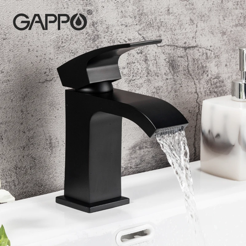 Basin Faucets Bathroom Faucet Mixer Waterfall Cold Hot Water Brass Mixers Single Handle