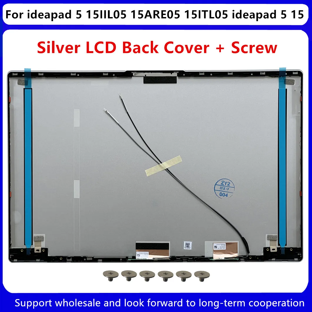Lcd Capa Traseira 5cb0x56073 para Lenovo Ideapad 15iil05 15are05 15itl0 Ideapad 15 Moldura Dianteira Dobradiças Parafuso Am1k7000300 Novo - Imagem 3