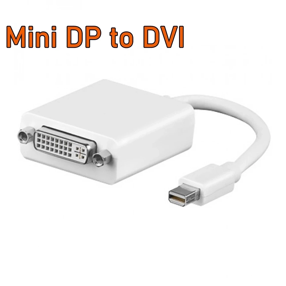 썬더볼트 미니 DP to HDMI VGA DVI 변환기, 4K 1080P 미니 DP 케이블 어댑터, 맥북 프로 에어 애플 아이맥용, 3 in 1
