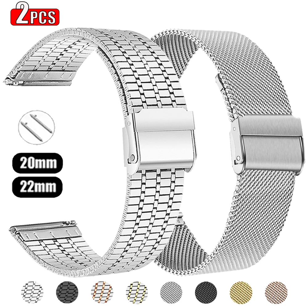 Enhanced Milanese Loop Metal Wristband Bracelet