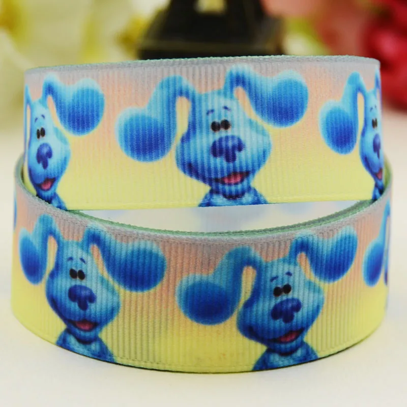 22Mm 25Mm 38Mm 75Mm Blues Clues Personaggio Dei Cartoni Animati Stampato Nastro Del Grosgrain Decorazione Del Partito 10 Yards X-05206