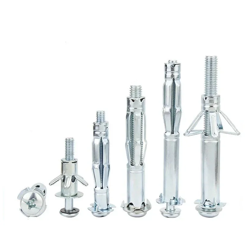 Drywall Anchor M4 M5 M6 Plasterboard Cavity Plug Dowel Hollow Wall Anchor Molly for Ceiling Expansion Screws Gypsum Board Holes
