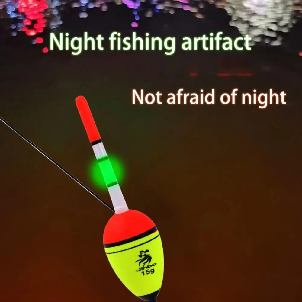 EVA Luminous Fishing Float 1PC 10g-100g Long Vertical Night Lighting Fishing Floats Bobber Long Casting Striking Floats