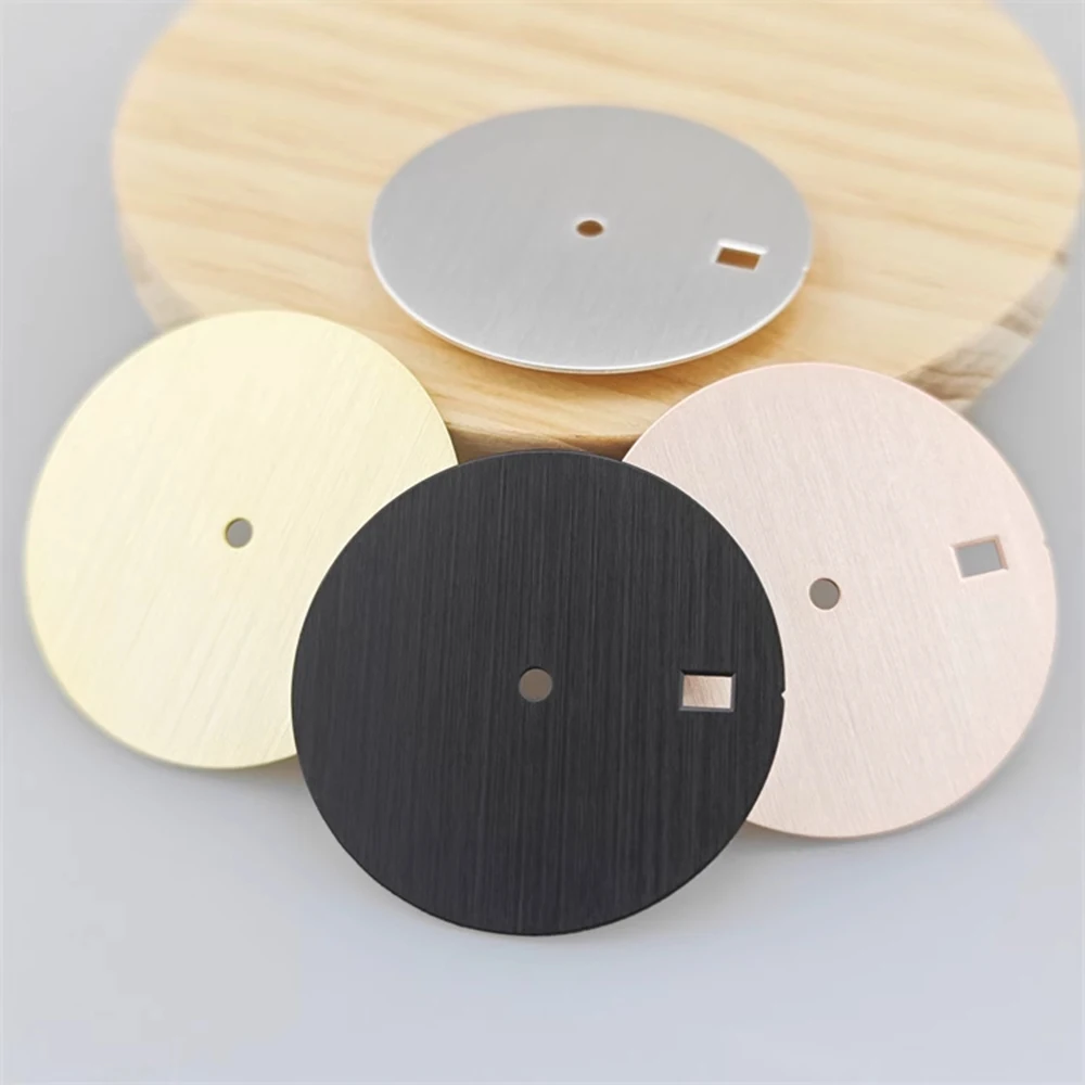 

4 Style Simple Pure Color Dial, for NH35/4R35 Automatic Movement Mechanical Watch DIY Parts Accessories, 30.5mm Dial for NH35