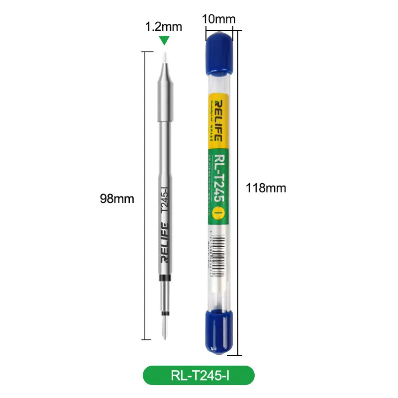 RELIFE JBC C245 Soldering Tips Cartridges tip for Original JBC T245-A Soldering handle JBC T245 Jabe UD-1200 soldering stations pipeliner hood