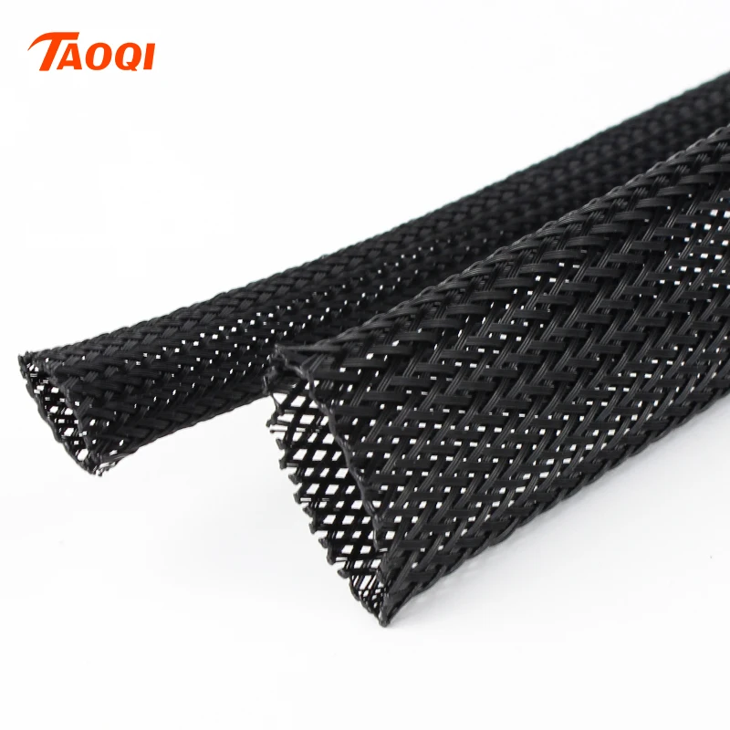 Description Picture 3 of item5M/10M Insulated Braid cable Sleeve 10/12/16/20/25mm PET Cable protector Wire Gland Protection Cable Sleeving Shrink Tubing