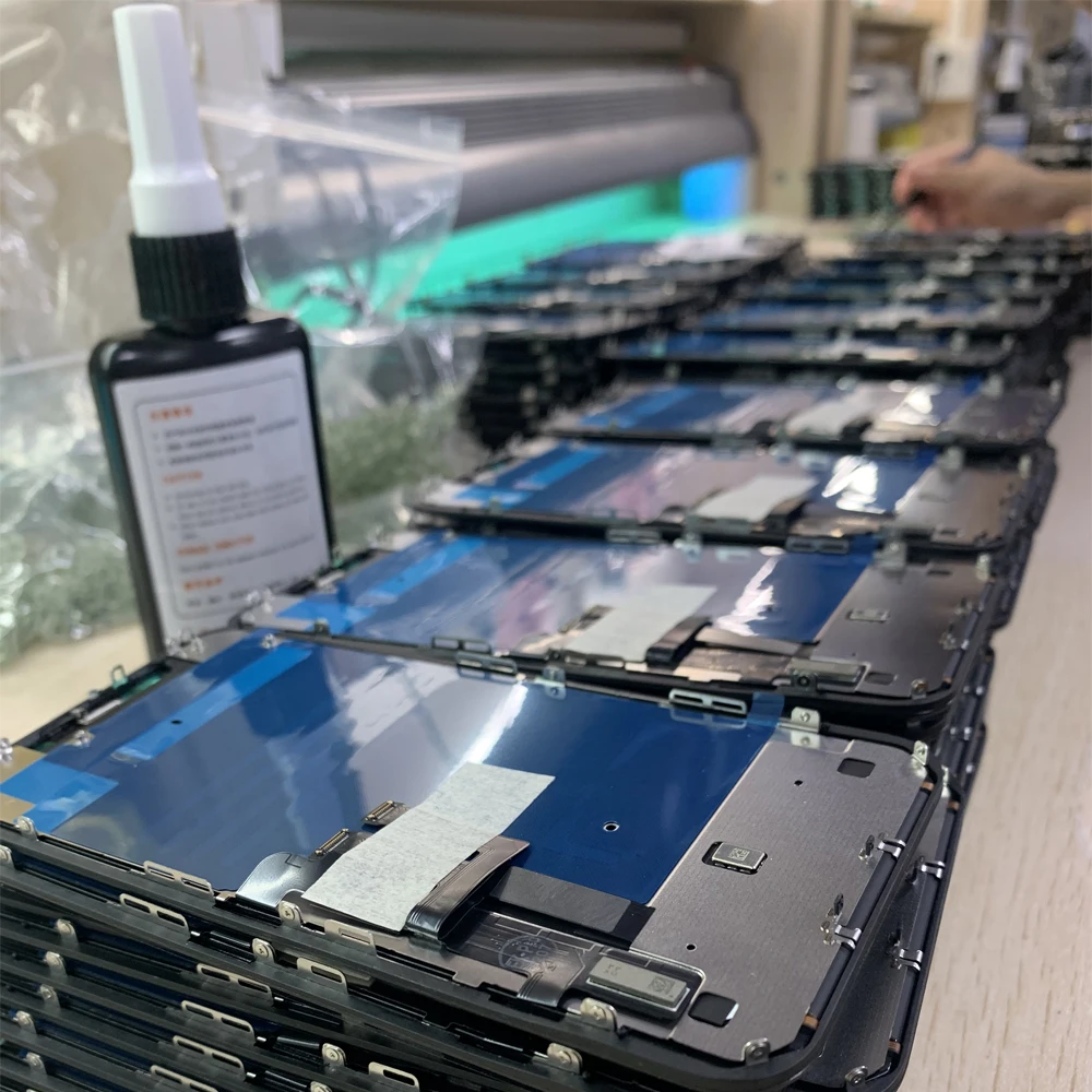 2 قطعة JK Incell آيفون X XS XR 11 12 13 14 برو 15 برو ماكس شاشة الكريستال السائل مجموعة رقمنة اللمس استبدال الشاشة دعم IC