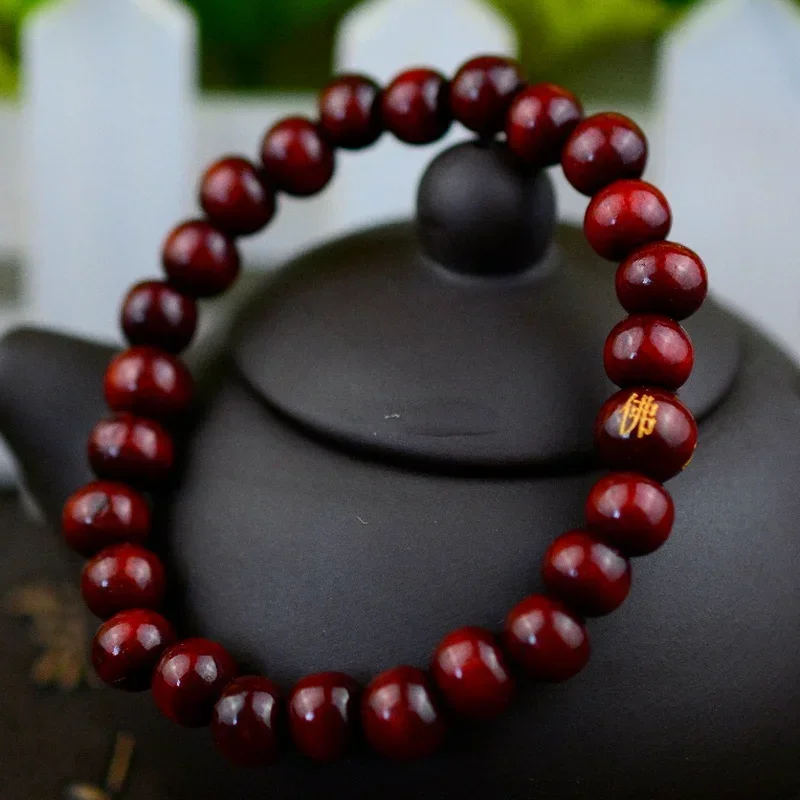 

Prayer Bead Bracelet Men Women Wood Beads Bracelets Rappers Sandalwood Chinese Buddhist Buddha Meditation Jewelry Gifts