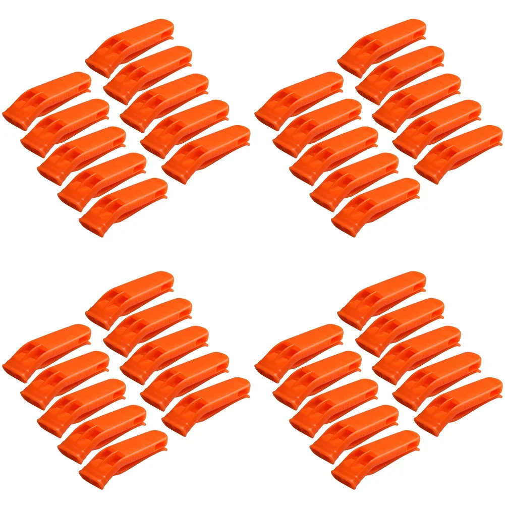 5-Pack Outdoor Survival Emergency Loud Double Pipe Whistles