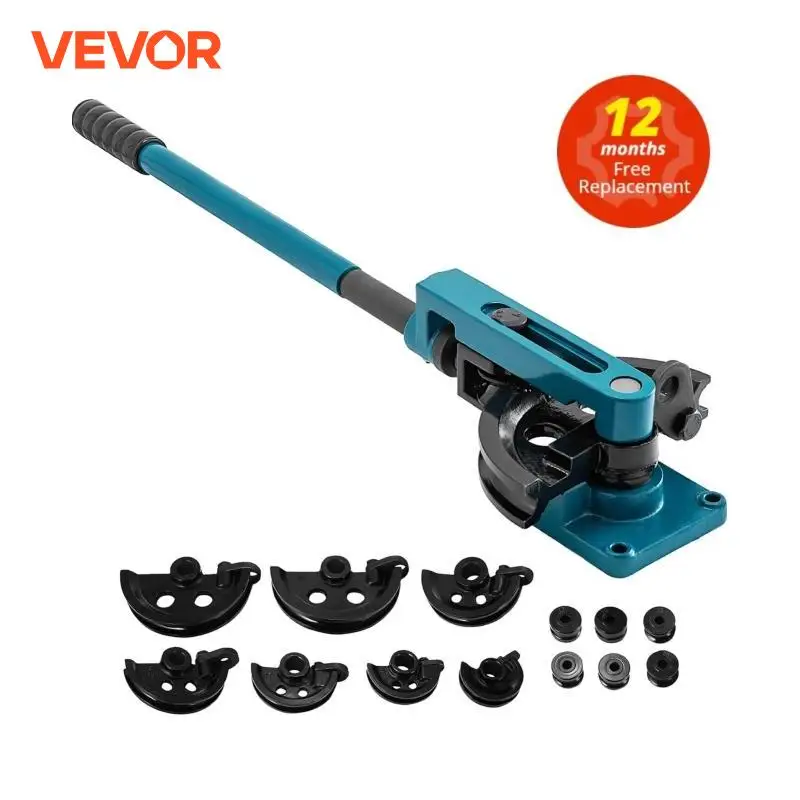 VEVOR Manual Pipe Bender Dia 10-25mm Multifunction Steel Copper Tube Bending Machine Lever Type Heavy Duty Tubing Bending Tools Tube Bender