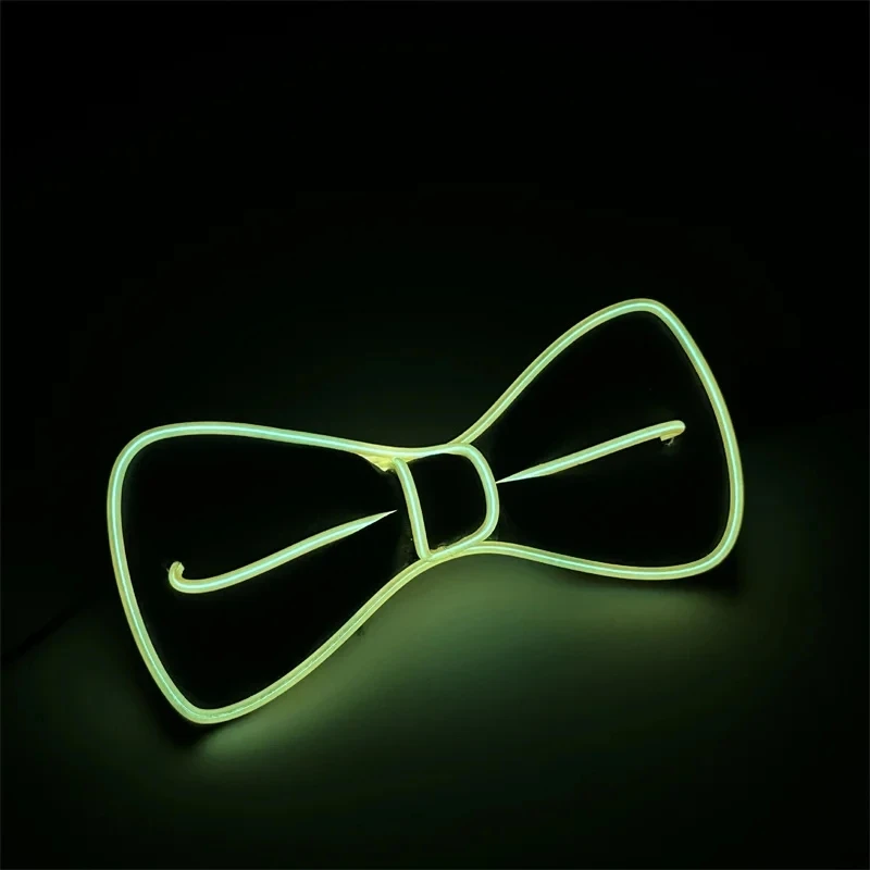 Männer glühende Fliege el Draht Neon führte leuchtende Party Halloween Weihnachten leuchtend leuchten Dekoration Bar Club Bühne Requisiten – Detail 8