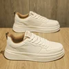 White Sneakers For Men Platform Vulcanized Shoes Men Trend Street Style Casual Brand Walking Men's Sneakers On Office Shoes Male 4