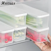 Boîte scellée au réfrigérateur pour cebolonnes, organisateur de bac à légumes, récipient de stockage au froid pour aliments frais 4