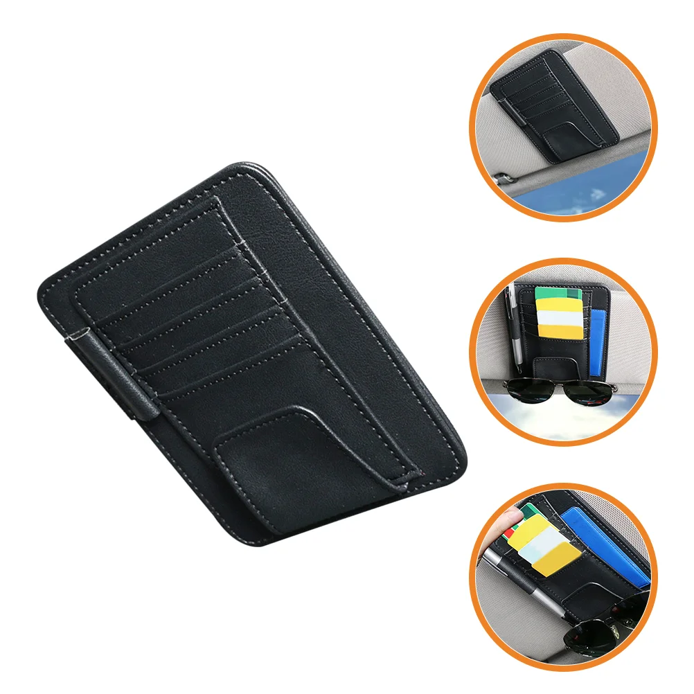 

Glasses Clip Sunglass Holder for Car Visor Sunglasses Eyeglasses Organizer Card