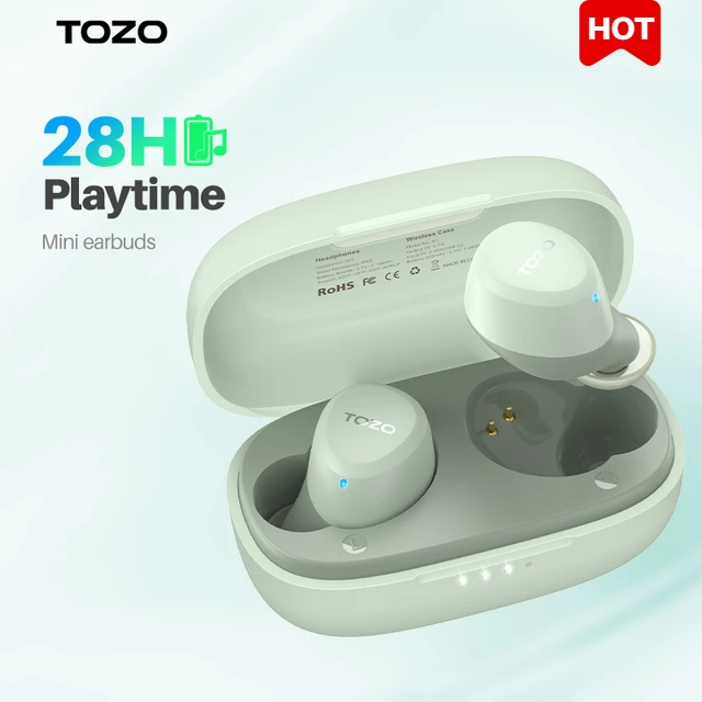 Tozo T12 Wireless Earbuds Bluetooth Headphones  Tozo T10 Earbuds Volume  Control - Earphones & Headphones - Aliexpress