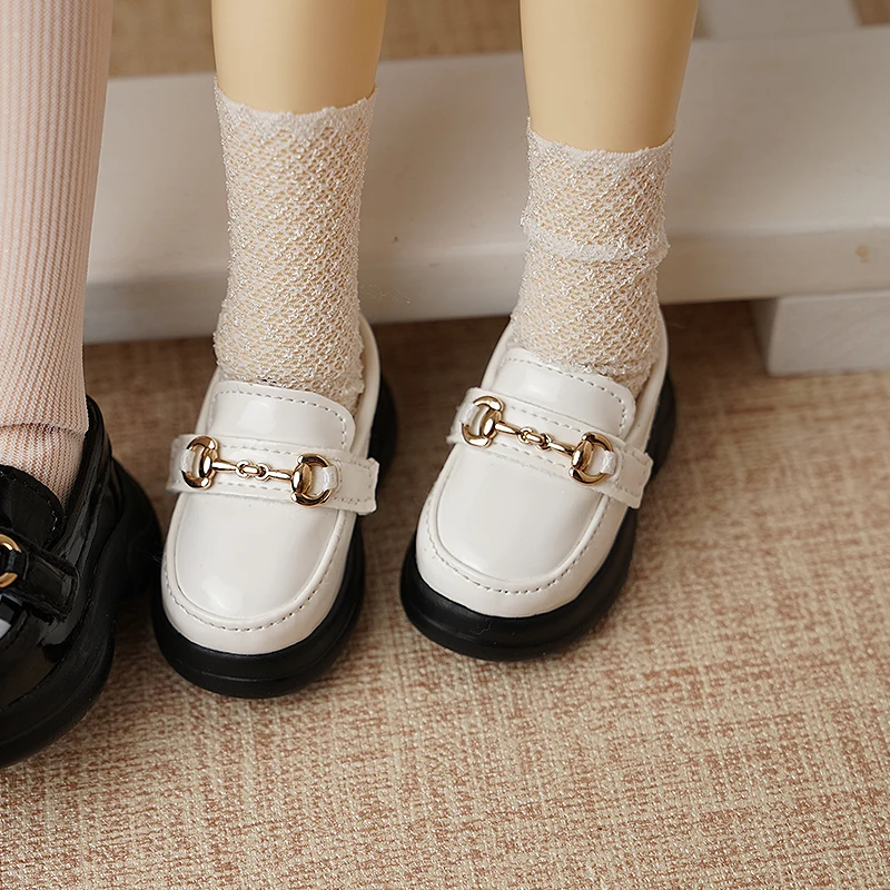 BJD Doll Shoes for 1/4 1/6 BJD MSD MDD YOSD Shoes Puyoo Doll Black White Khaki Shoes Gift Doll Accessories Doll Toy Shoes