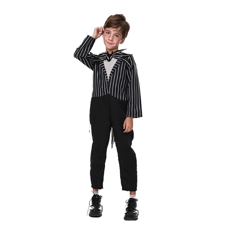 Halloween Costumes Kids Girls Cosplay 2024 Carnival Clothes The Nightmare Before Christmas Children Sally Princess Boys Jack Set