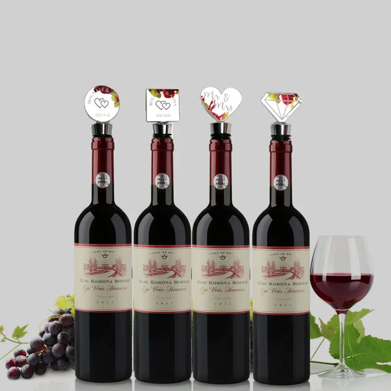 Personalized Engraved Wine Stopper Baby Shower Party Decoration Christmas Wedding Favors Gift Customized Wine Drop Stopper