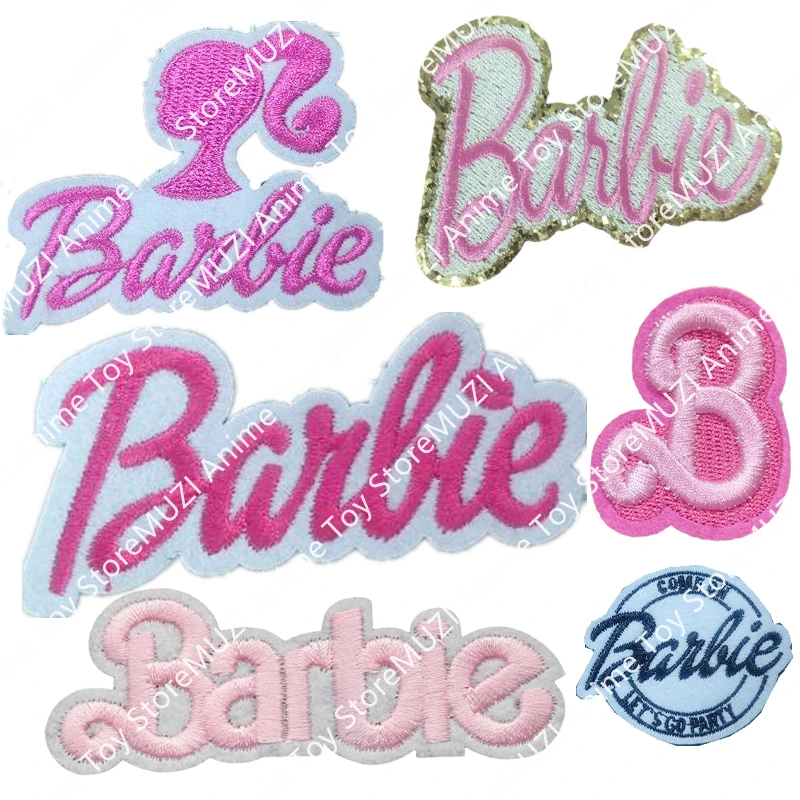 

Anime Barbie Diy Clothes Embroidery Iron On Patch Stickers Kawaii Cartoon Applique Badge Sewing Patches Accessories Gifts Toys