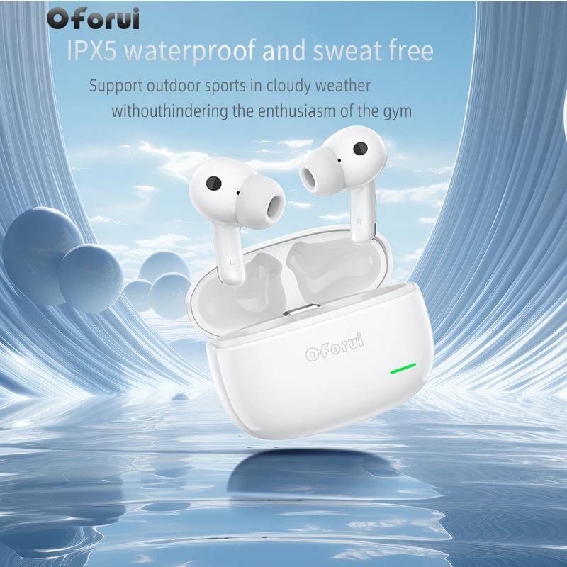 

Oforui 5.4 BT Wireless Headset Dual Tag IPX5 Waterproof Headset Wireless Bluetooth Audio Phone Stereo Sound Sports Headset