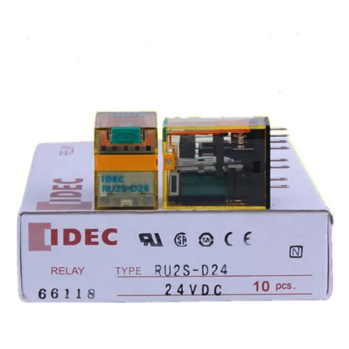 

10PCS/BOX NEW RELAY RU2S-D24 INTERMEDIATE RELAY COIL RELAY 24VDC 10A 8PINS