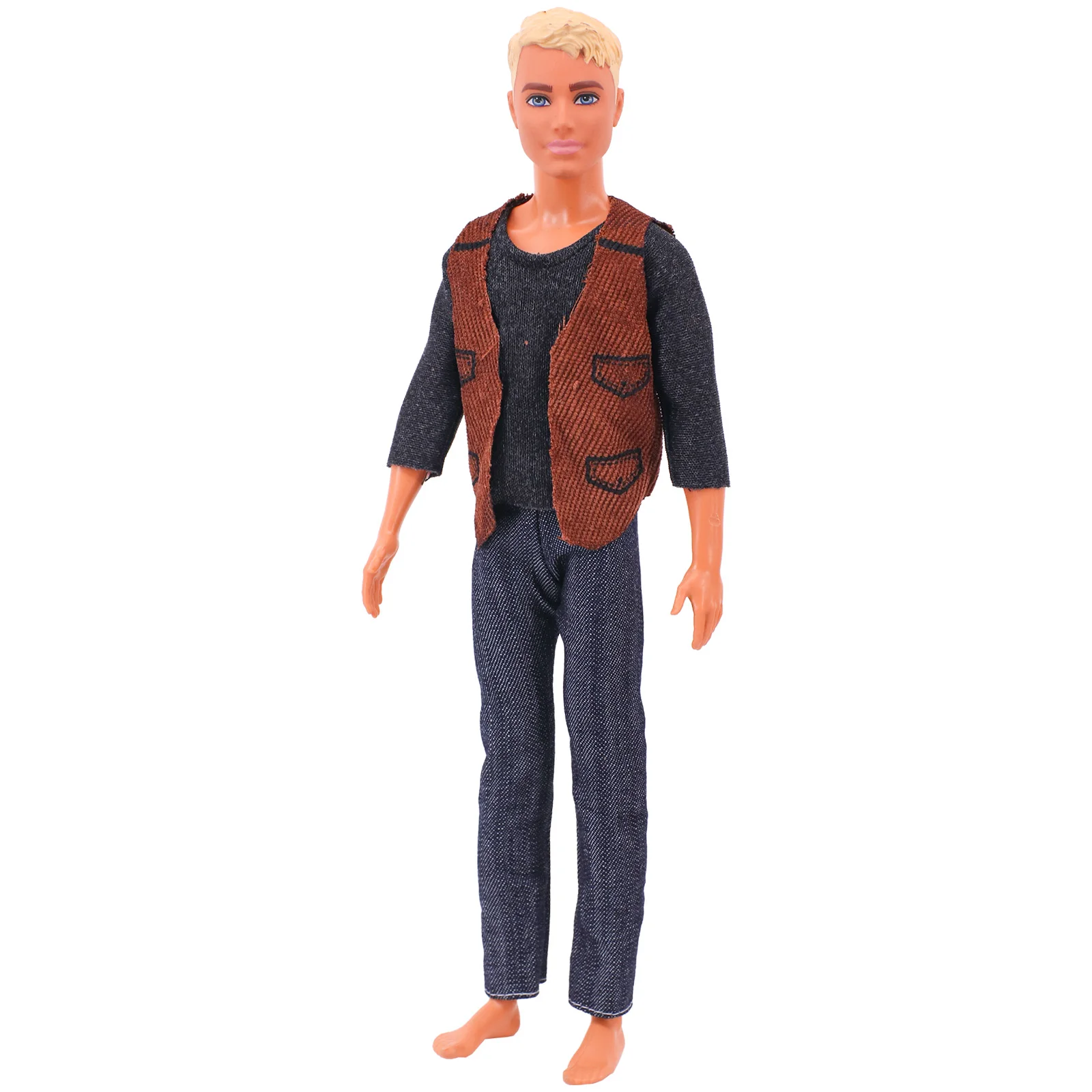 30cm Ken Doll Clothes Fashion Suit Top+pants Cool Outfit Ken Dolls For  Barbies Boy Children's Holiday Gift Barbies Accessories - AliExpress