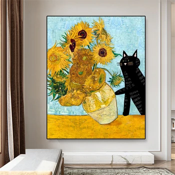 Black Cat in Classic Art - Posters