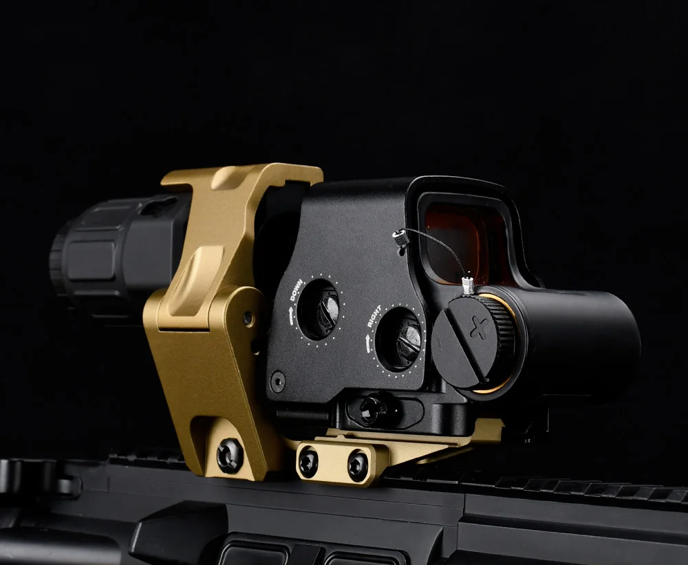 FAST FTC OMNI Lupe Riser Unity Tactical Mount 2,26 2,91 Scope Sight Folding Eotech G33 G43 G45 3X Airsoft Zielfernrohr – Detail 1