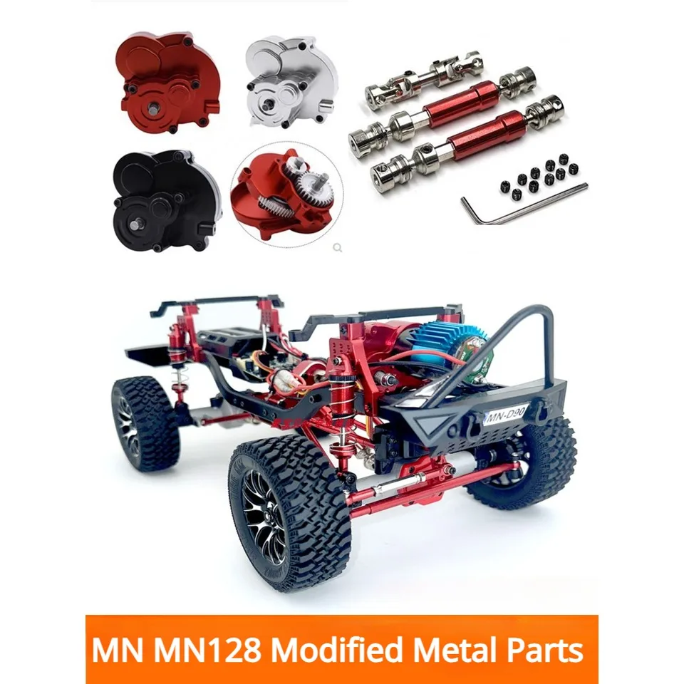 MN MN128 Remote Control Car Upgraded Metal Parts Front and Rear