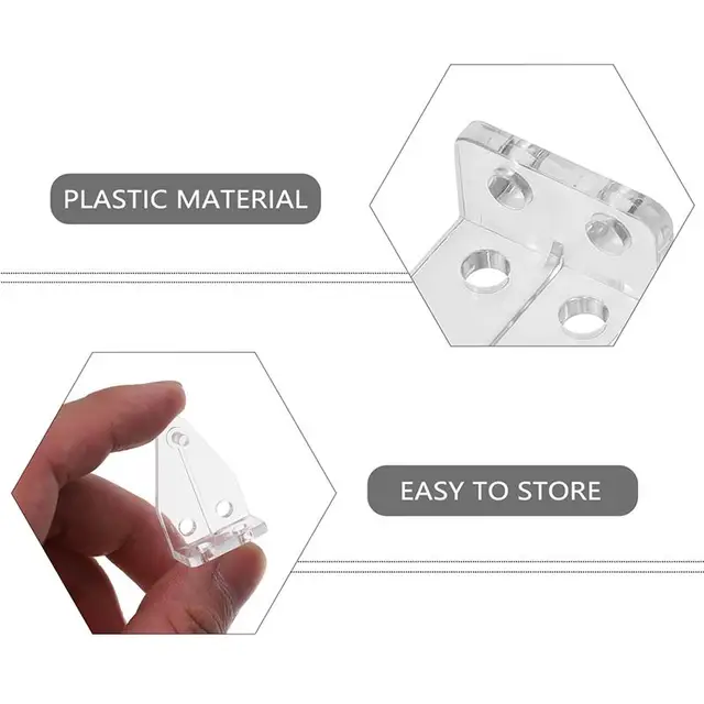 20 Db Velencei Vak Döntő Horog Műanyag Dőlés Horgos Erős Redőnyök Helyezői Függöny Kiegészítők - Image 4