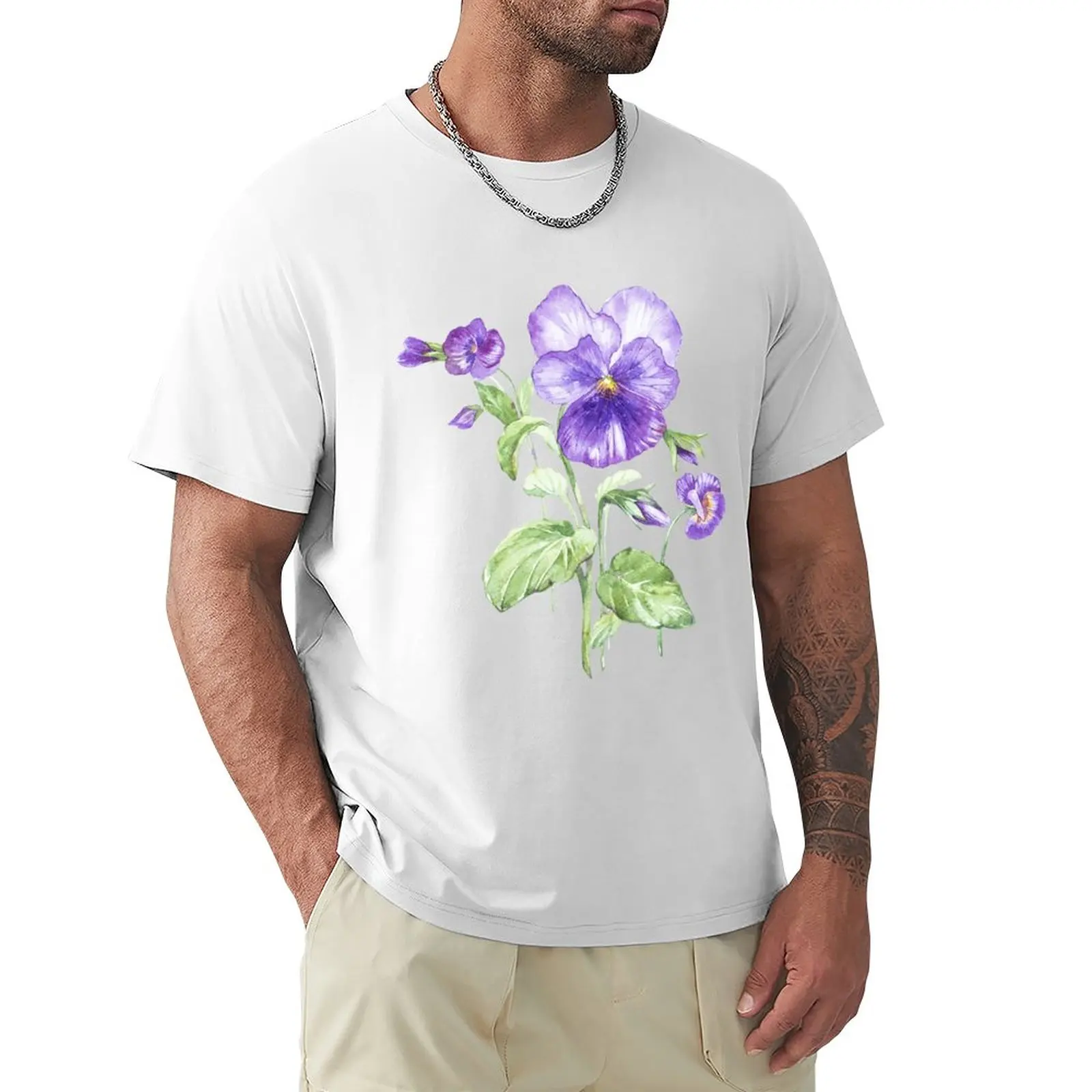 

Pansy T-Shirt shirts graphic tees customs design your own men clothings