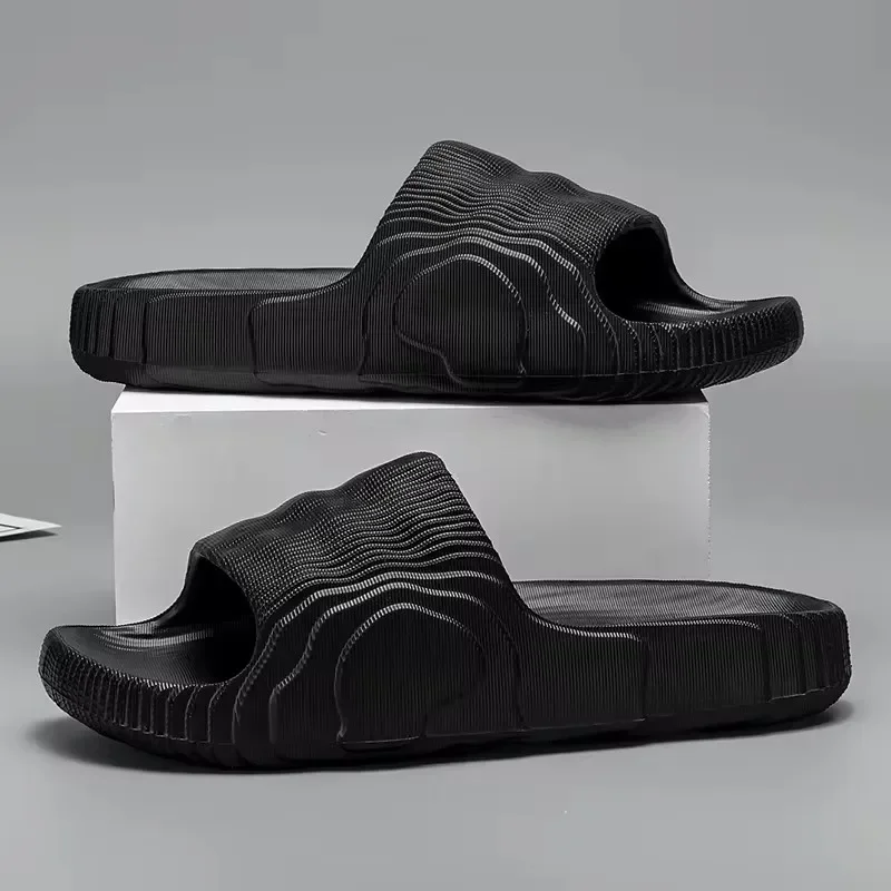Weiche Hausschuhe für Zuhause, Paar, Sommer, für den Innenbereich, rutschfest, Badezimmer-Hausschuhe, Sandalen, Hotel, einfarbig, für Männer und Frauen, flache Schuhe
