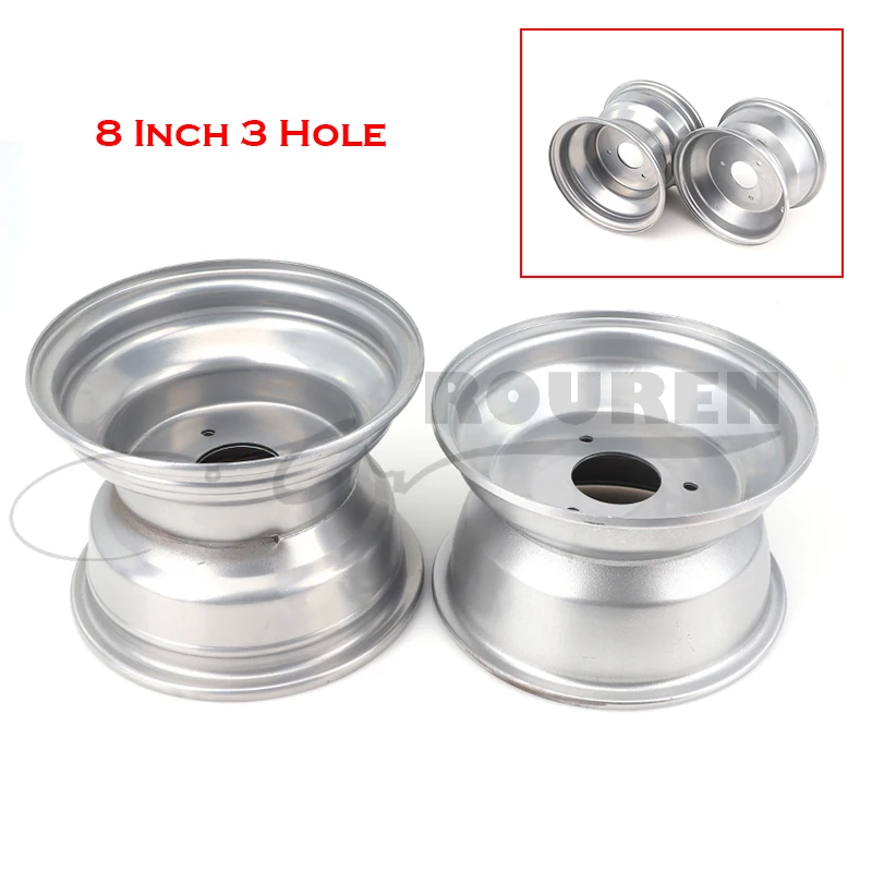 8 Inch 3 Hole Wheel Hub Atv Accessories 19x7-8 Tire 18x9.50-8 For Beach Motorcycle 125cc 110cc 150cc Parts