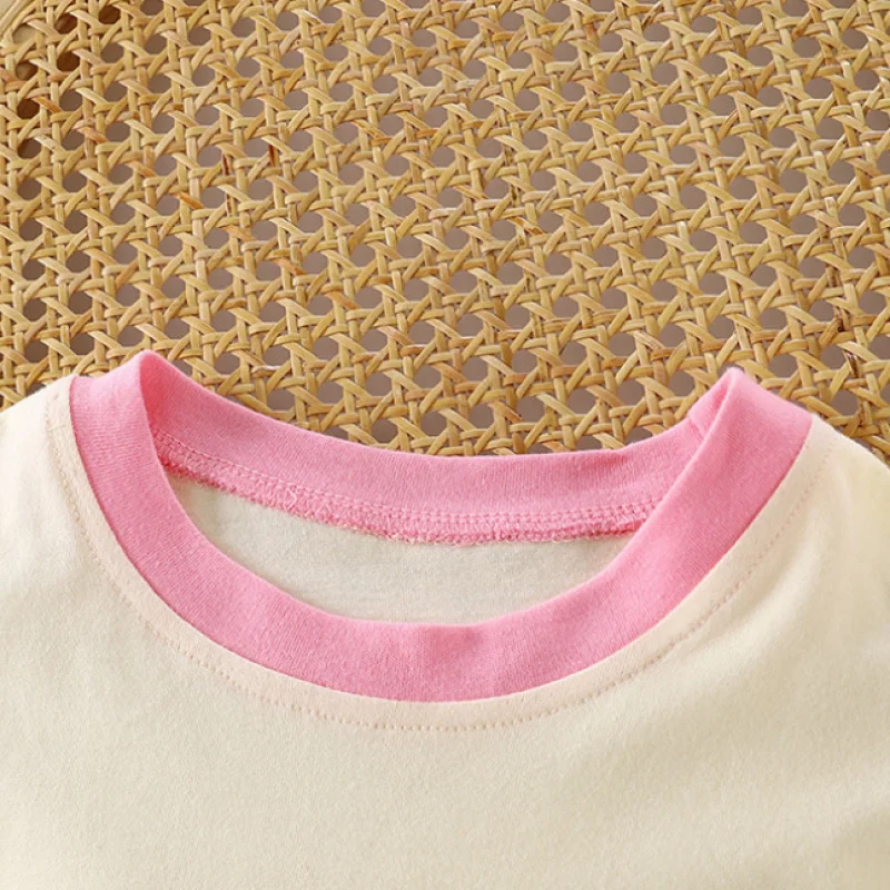 Girls Cartoon Printed T-Shirt 2026 Summer New Cute Short Sleeved T-Shirt For Children Sweet Baby Base Half-Sleeved Shirt - 3
