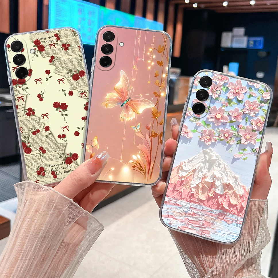 Pretty Macaron Cartoon Clear Soft TPU Silicone Shockproof Phone Case